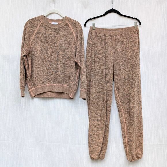 John Elliott 2PC Set: Brown Sweatshirt size 1/S & Sweatpants size 2/M